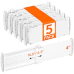 Lifewit Drawer Dividers 5-Pack