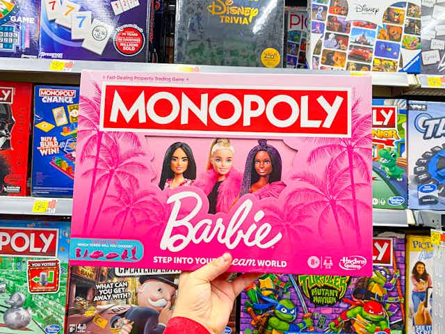 The New Barbie Monopoly Is in Stock and on Major Sale card image