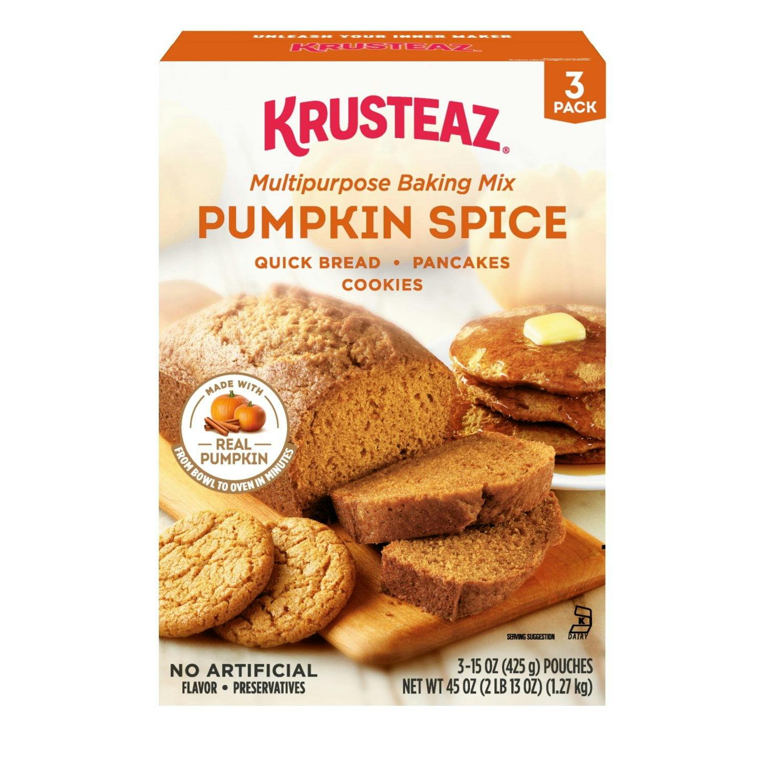 Krusteaz Pumpkin Spice Mix 3-Pack