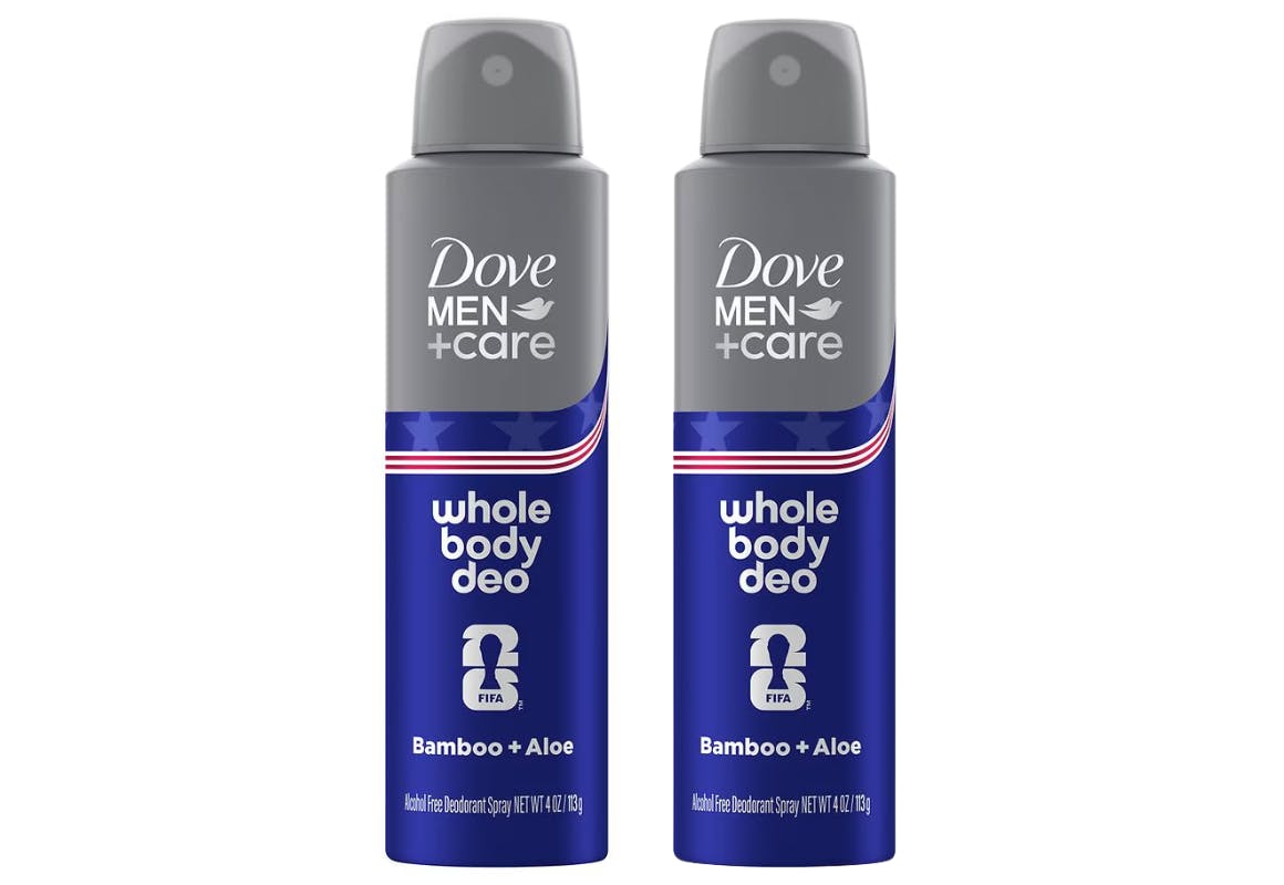 2 Dove Men+Care Whole Body Deodorants