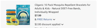 Cliganic Amazon receipt