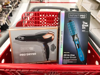 infinitipro by conair hair appliances in a target cart