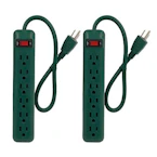 6-Outlet Power Strips 2-Pack