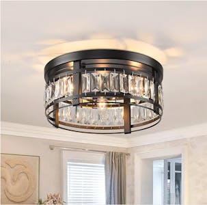 Crystal Flush Mount Light