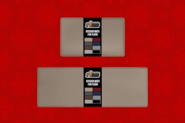 gorilla grip mats on a red background