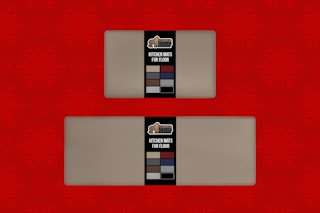 gorilla grip mats on a red background