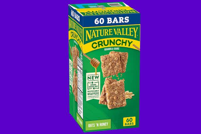 Nature Valley Crunchy Granola Bars 30-Pack, as Low as $6.61 on Amazon card image