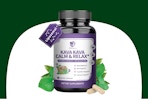 bottle of kava kava root extract on KCL template