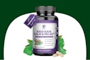 bottle of kava kava root extract on KCL template
