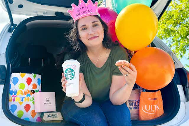 100+ Birthday Freebies and Discounts, Like Free Burgers, Cupcakes, Coffee card image