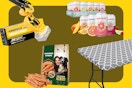 amazon items on a yellow background