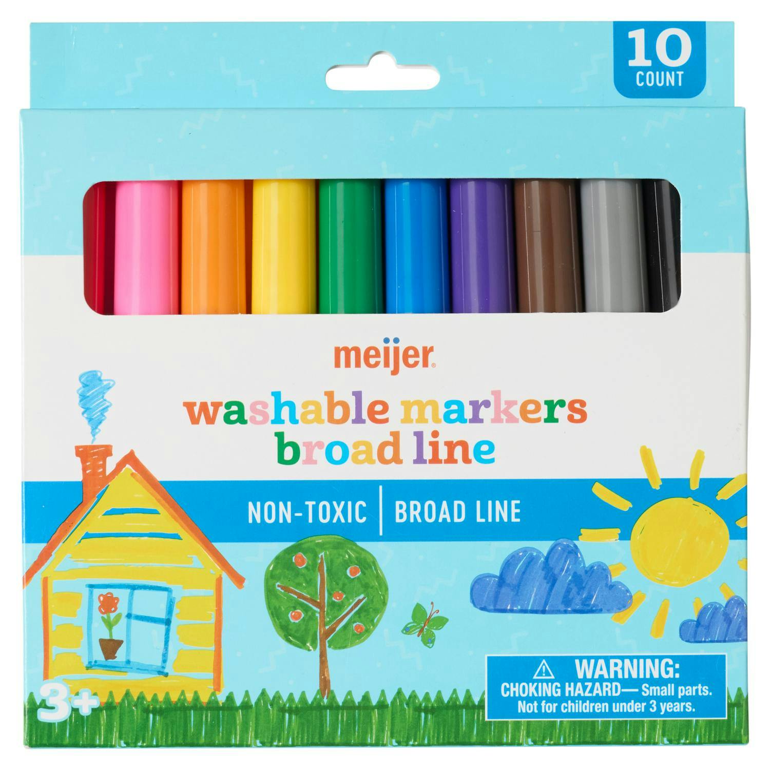 Meijer Washable Broadline Markers