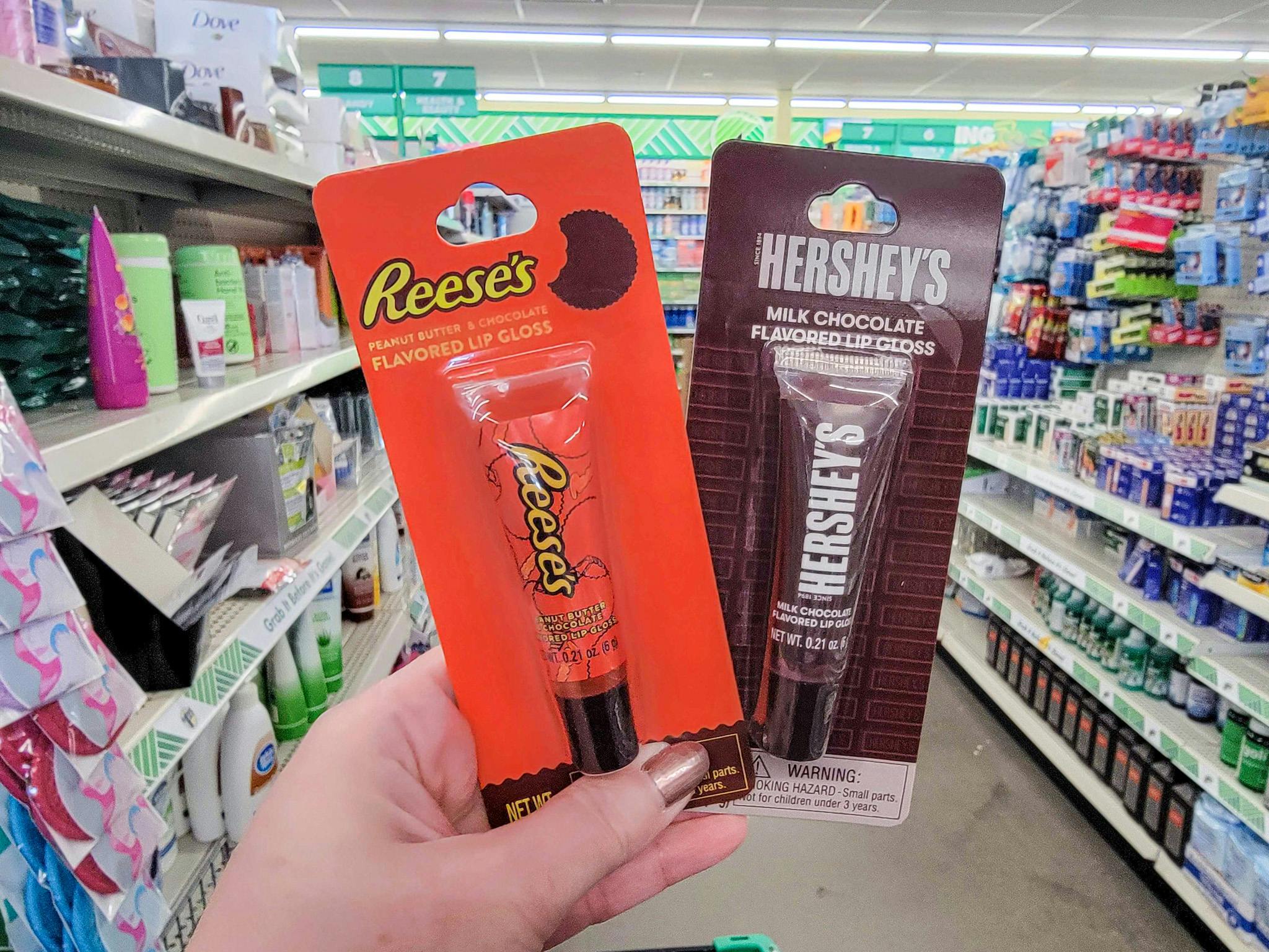 New Dollar Tree Find Hershey's & Reese's Flavored Lip Gloss The