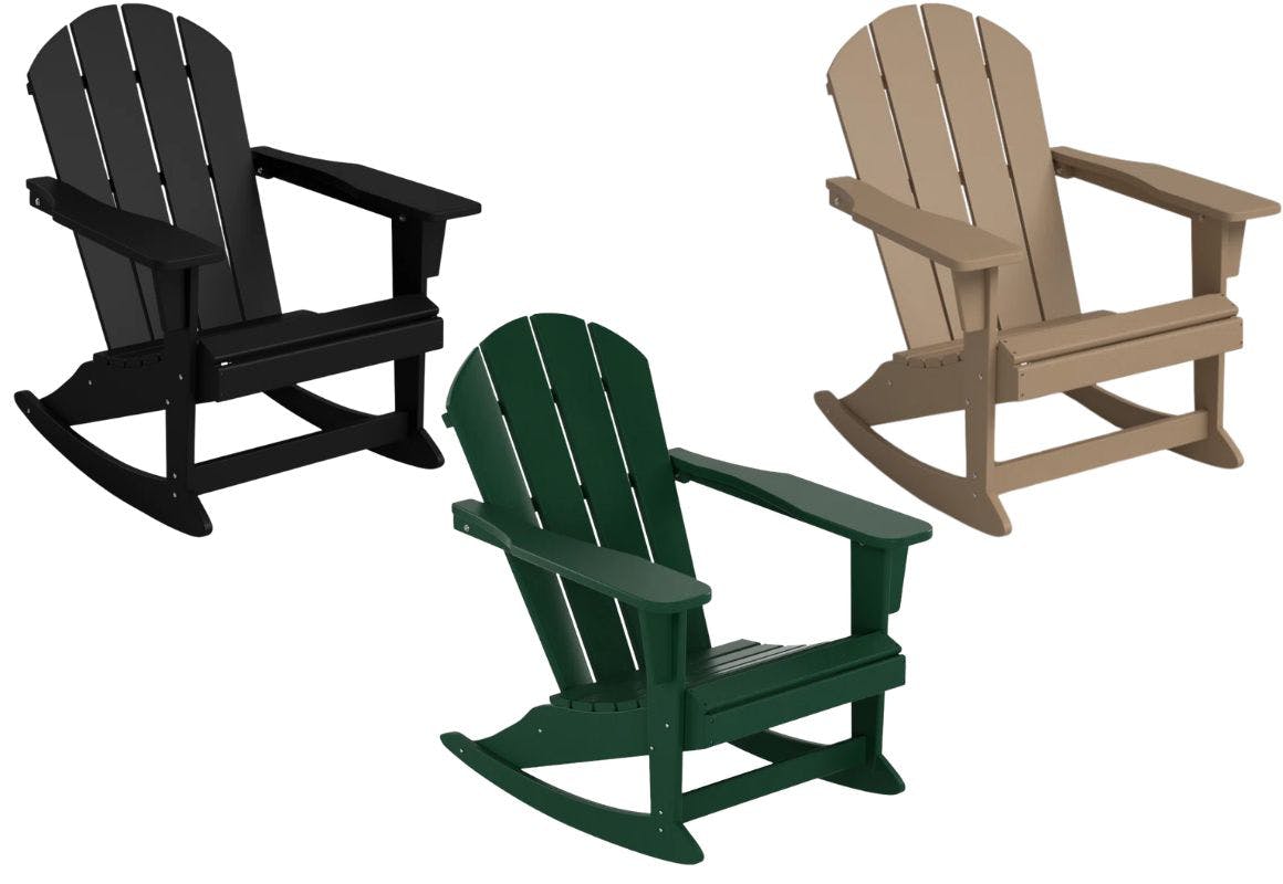 Wade Logan Rocking Adirondack Chair