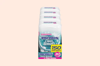a pack of four mentos hard mints