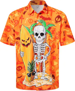 Men's Halloween Button-Down Shirt