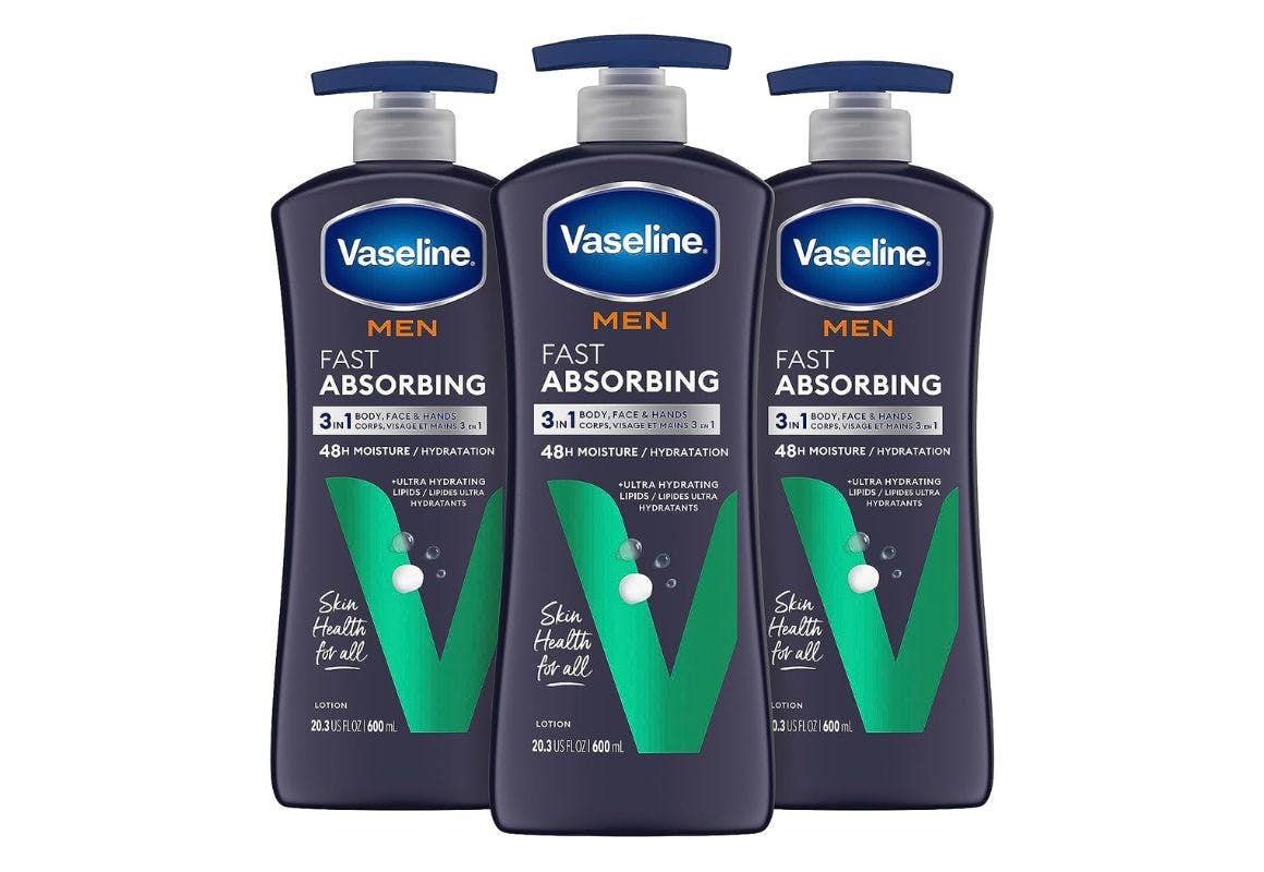 3 Bottles of Vaseline Hand and Body Lotion