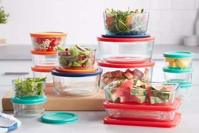 Pyrex 30-Piece Glass Food Storage Set, Just $25 at Sam's Club (Reg. $30) card image