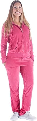 Women's Velour Tracksuit Set