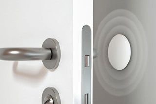 door stopper on the back side of door