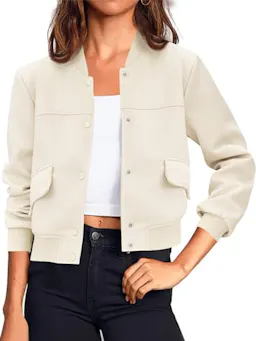 Women's Cropped Bomber Jacket