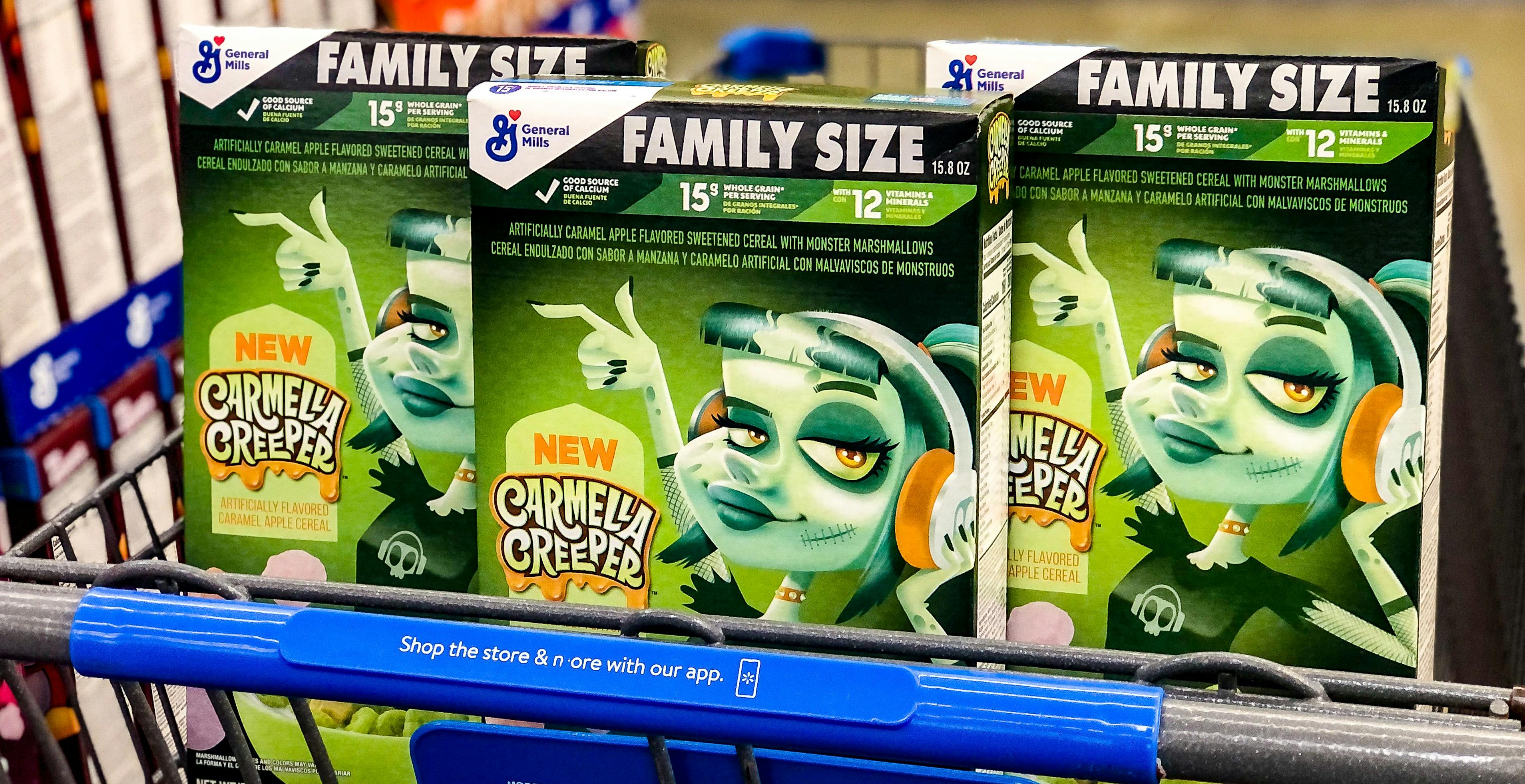 General Mills' New Carmella Creeper Monster Cereal Is Now Available in Stores