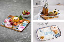 3 lifestyle images of Dolly Parton kitchenware 