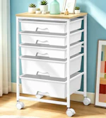 5-Drawer Rolling Cart