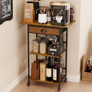 3-Tier Coffee Bar Stand Station Cart