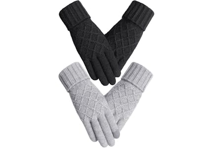 Women's Touchscreen Gloves Set