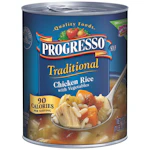4 Progresso Traditional Soup Cans