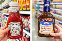heinz ketchup kraft bbq sauce collage