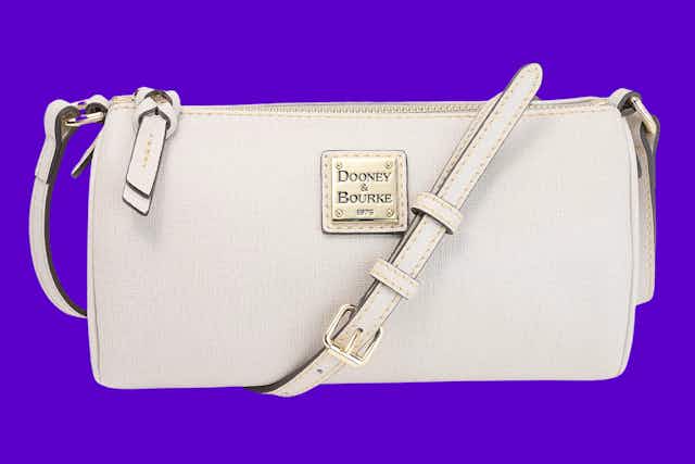 Dooney & Bourke Saffiano Leather Crossbody, Only $109 at QVC card image