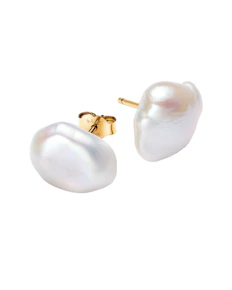 Pandora Essence 14K Plated Pearl Earrings
