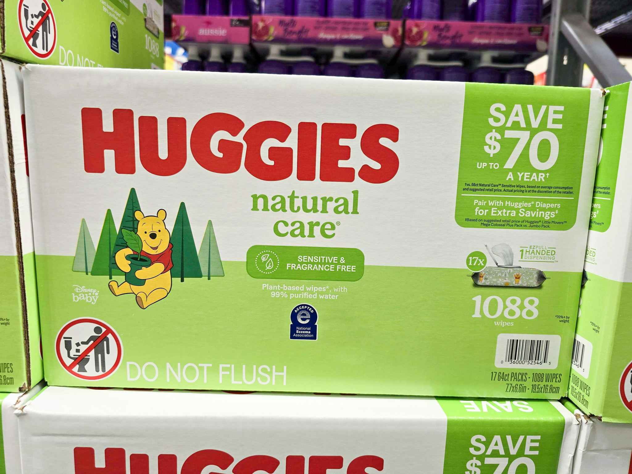 box of huggies baby wipes