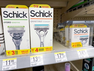 schick razor and refills walgreens