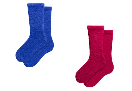lululemon Adult Fuzzy Crew Socks