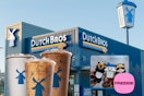 an image showing dutch bros deals and freebies with drinks