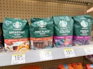starbucks ground coffee on walgreens shelf