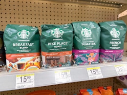 starbucks ground coffee on walgreens shelf