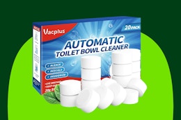 B0BRN1XPSP Vacplus Automatic Toiet Bowl cleaner tablets 20 ct