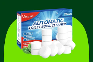 B0BRN1XPSP Vacplus Automatic Toiet Bowl cleaner tablets 20 ct