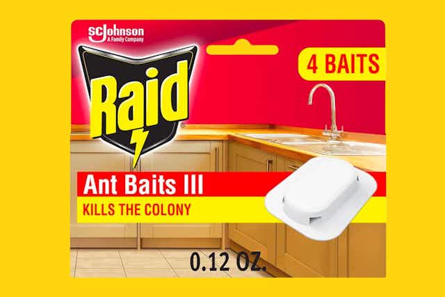 Raid Ant Bait 4-Pack, as Low as $1.57 on Amazon  card image