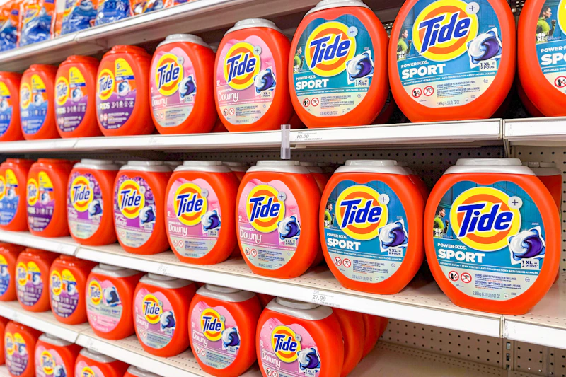 tide pods in a store aisle
