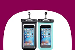 Waterproof Phone Pouch 2-Pack, as Low as $7.19 on Amazon card image