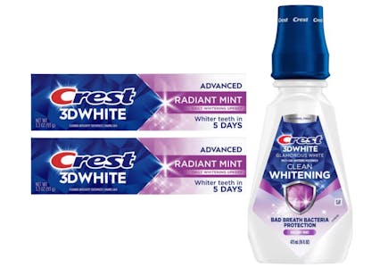 3 Crest Oral Care Products