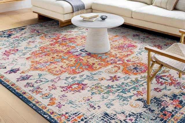 Highly Rated 5' x 7' Area Rug, Only $68.88 on Amazon (Reg. $220) card image