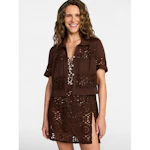 Time and Tru Women's Crochet Top