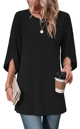 Women's 3/4 Sleeve Tunic Top