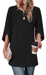 Women's 3/4 Sleeve Tunic Top
